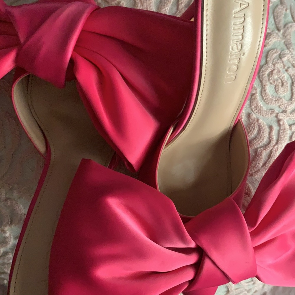 Pink big bow heels - Picture 8 of 8